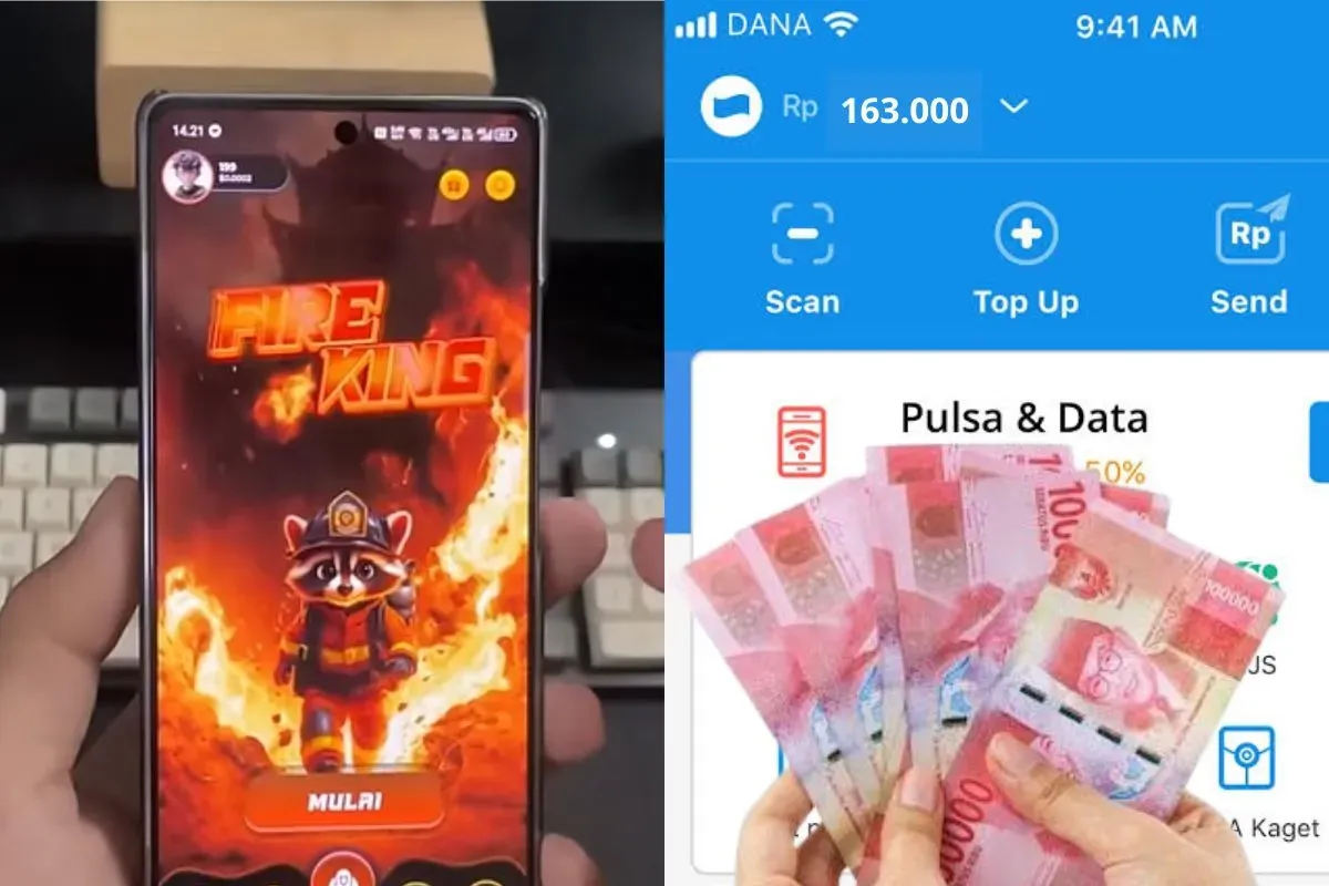 Ada saldo DANA gratis dari game penghasil uang (Sumber: Poskota/Rivera Jesica Souisa)