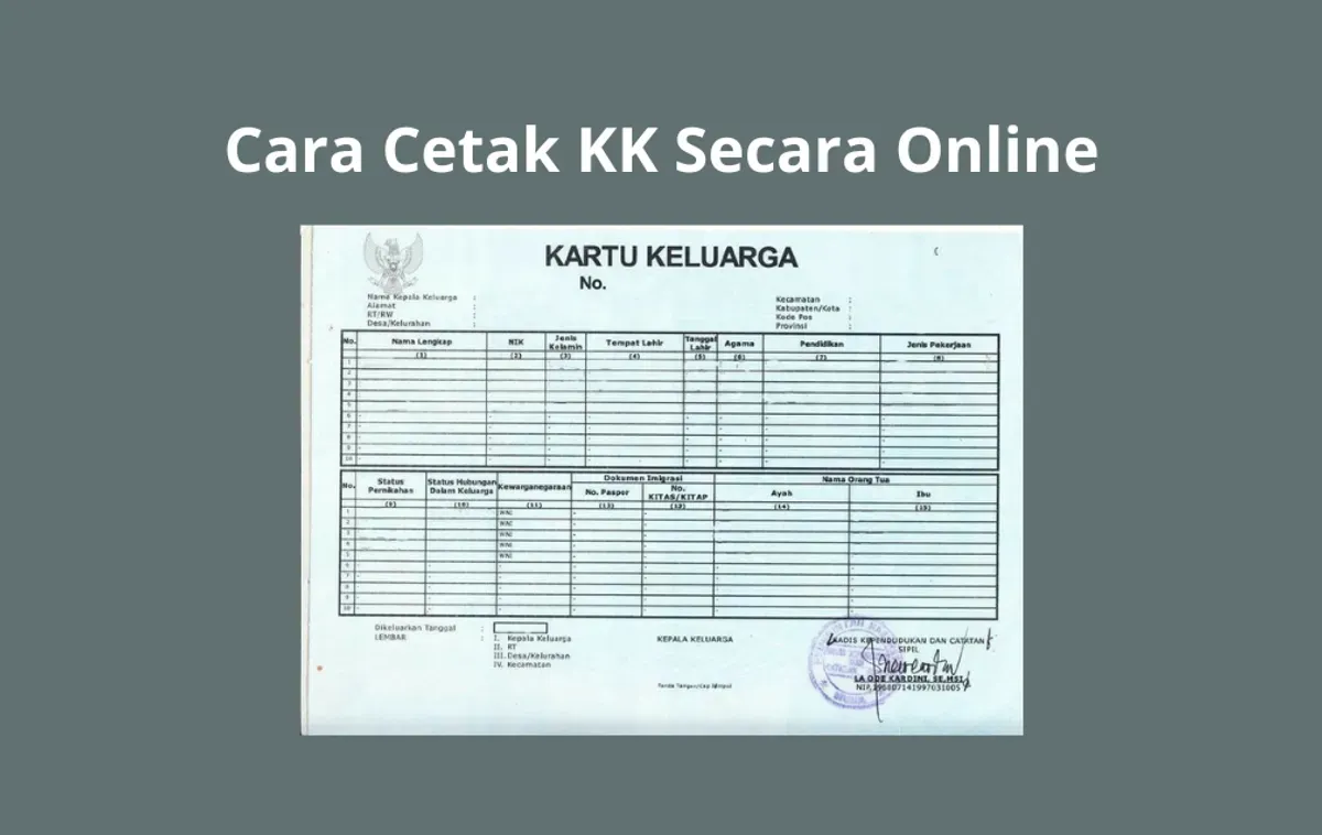 Cara cetak Kartu Keluarga secara online tanpa harus datang ke kantor Dukcapil.  (Sumber: Poskota/Mutia Dheza Cantika)