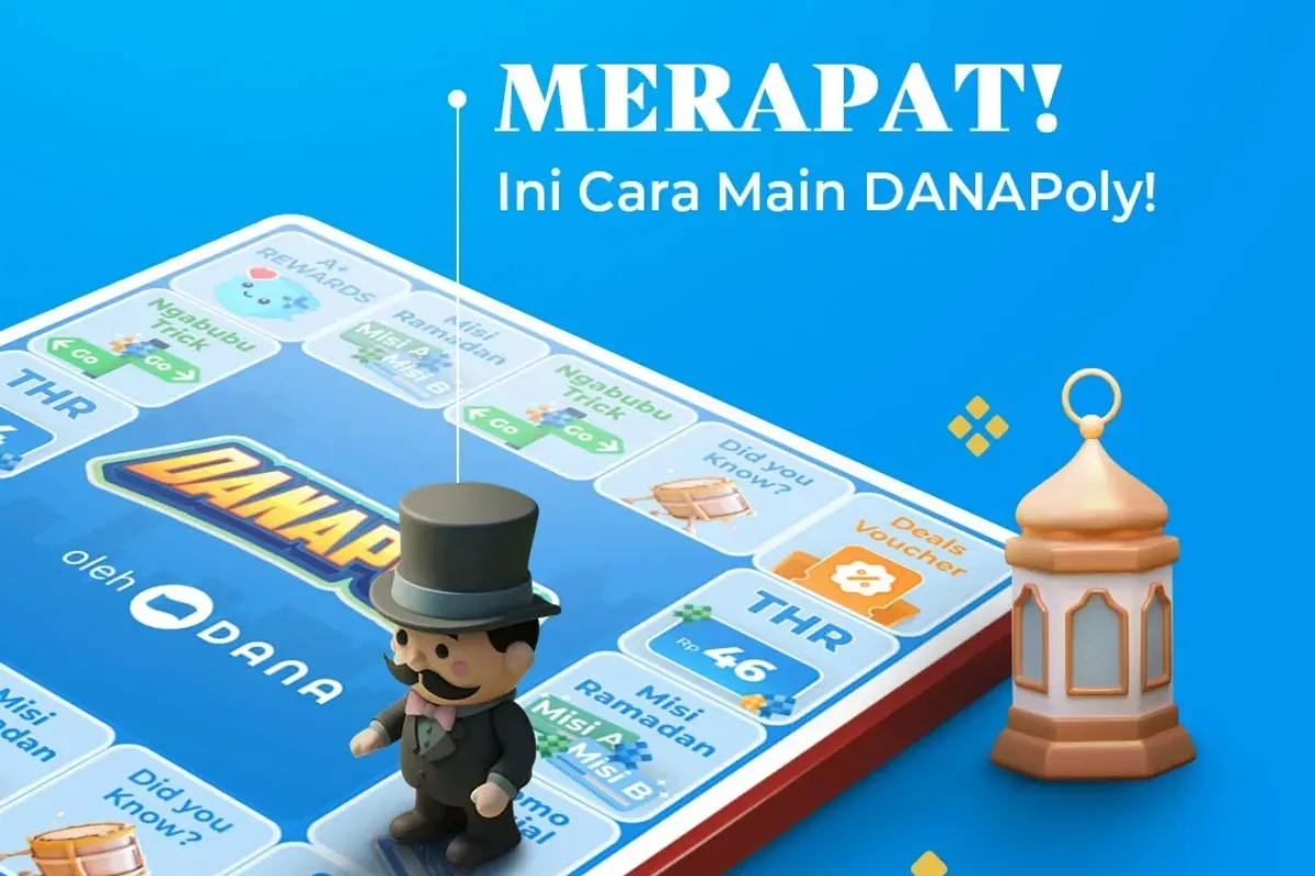 Main DANAPOLY di Hp dan dapatkan Rp460.000 dengan mudah. (Sumber: Instagram/@dana.id)