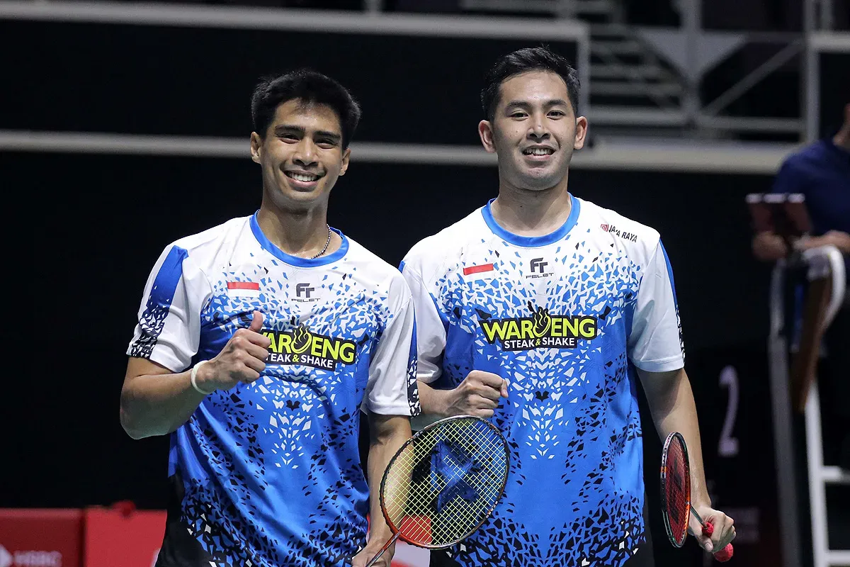 Jadwal dan link live streaming semifinal All England 2025, Sabar Gutama/Reza Pahlevi berhadapan dengan Leo Carnando/Bagas Maulana. (Sumber: pbsi.id)