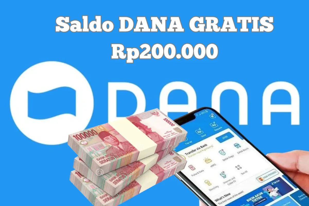 Trik instan cairkan saldo DANA Gratis Rp200.000 masuk dompet elektronik. (Sumber: Poskota/Syania Nurul Lita Baikuni)