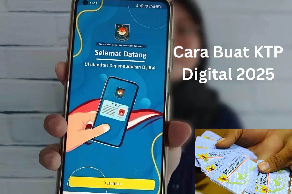 Cara buat KTP digital 2025 secara online lewat HP. (Sumber: Poskota/Gabriel Omar Batistuta)