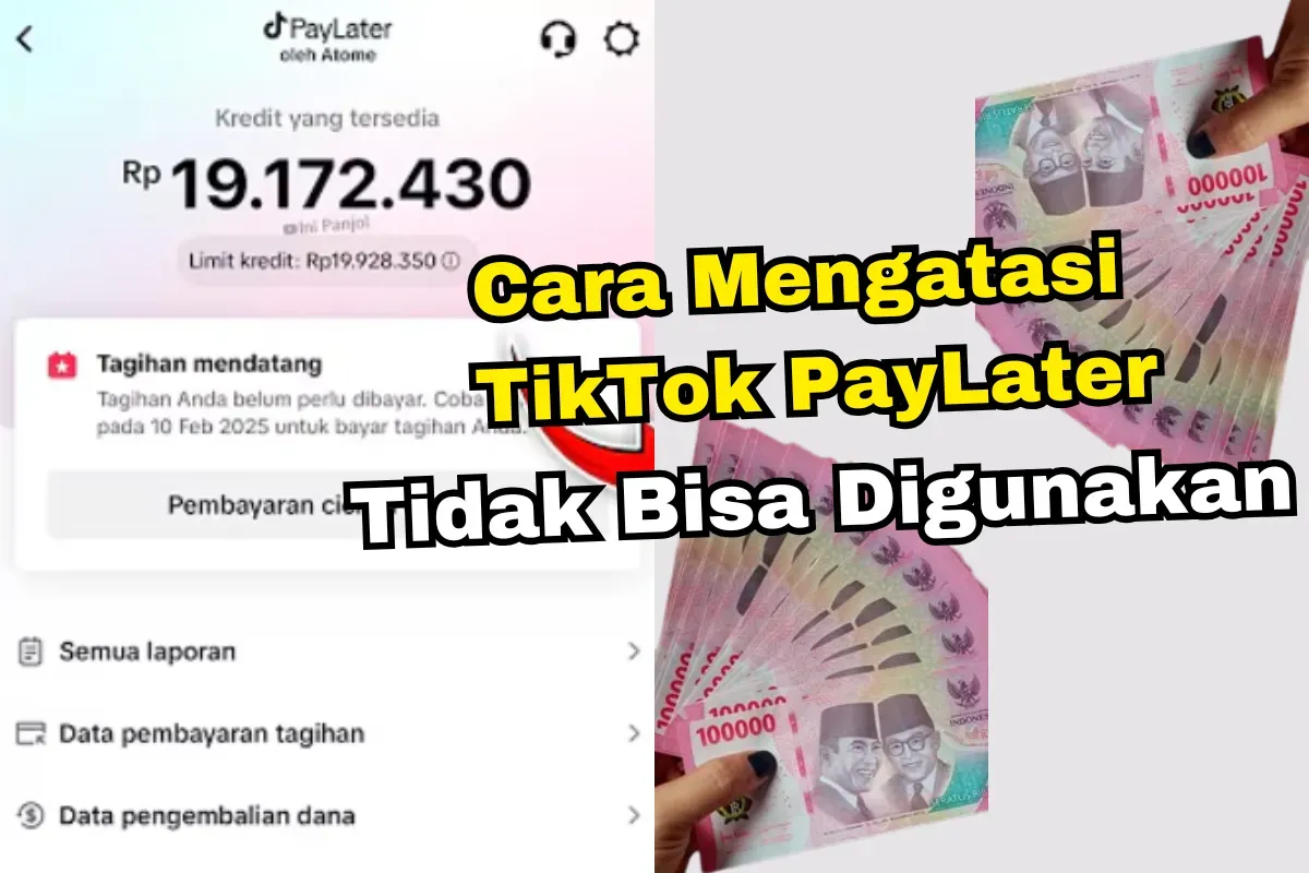 Inilah penyebab dan cara terbaru jika TikTok PayLater Anda tidak bisa digunakan. (Sumber: Poskota/Adam Taqwa Ganefin)