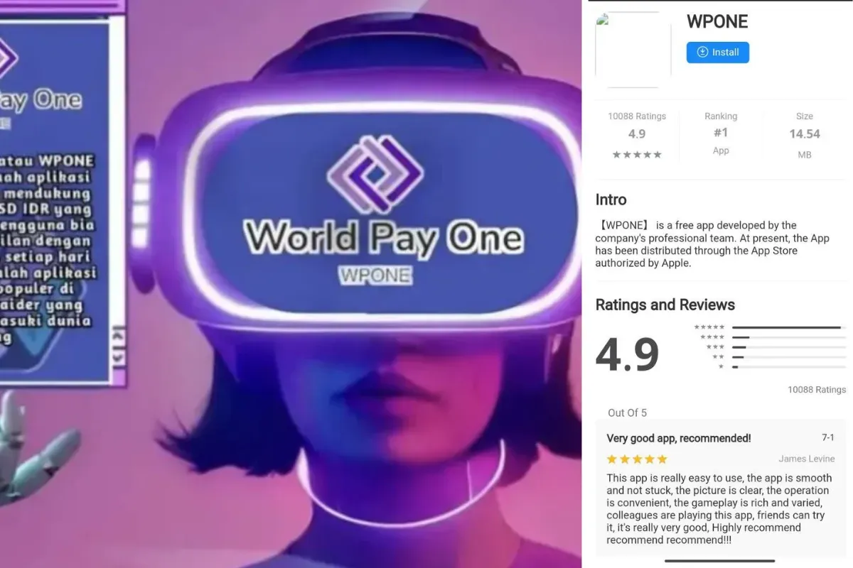 Banyak pengguna WPONE yang kini mempertanyakan kejelasan investasi mereka setelah aplikasi tiba-tiba menghilang dari Play Store. (Sumber: Facebook/Wpone Indonesia)