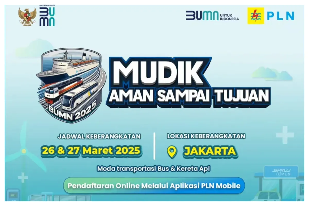 Daftarkan diri Anda untuk mengikuti mudik gratis via PLN Mobile hari ini. (Sumber: Instagram/pln_id)