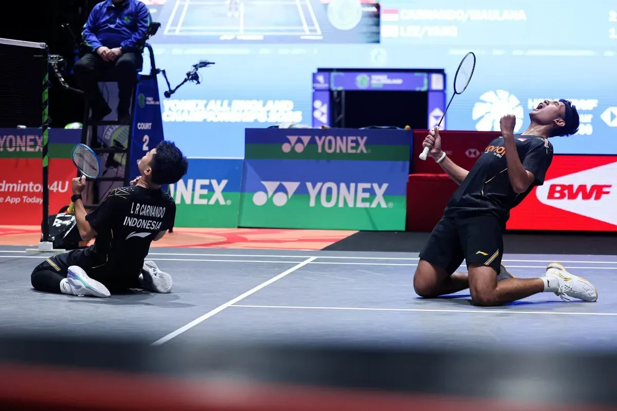 Live streaming final All England 2025 Leo/Bagas vs Kim/Seo. (Sumber: pbsi.id)