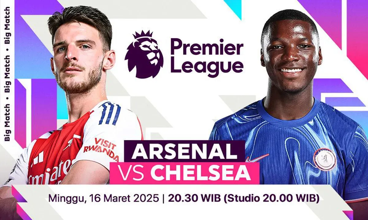 Live streaming Arsenal vs Chelsea. (Sumber: Vidio)