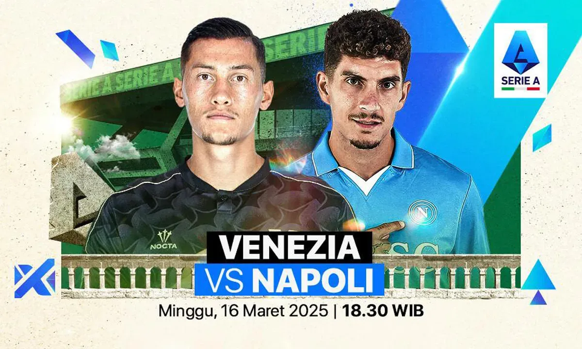 Live streaming Venezia vs Napoli. (Sumber: Vidio)