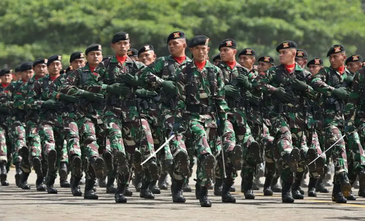 TNI dalam tugas pertahanan. Haruskah mereka juga terlibat dalam sektor sipil? (Sumber: Pinterest)