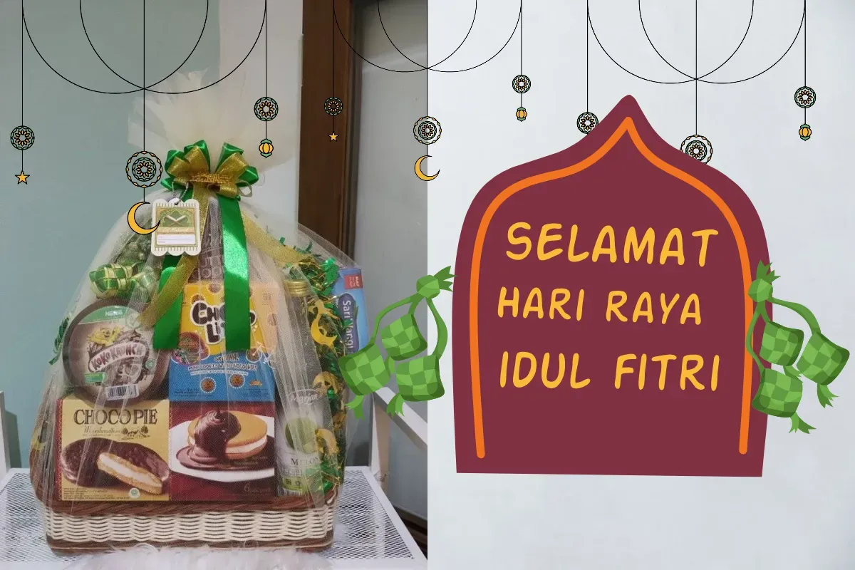 Ini ide kartu ucapan Idul Fitri 2025 untuk hampers. (Sumber: (Pinterest/Tresna Patriani edited Huriyyatul Wardah)