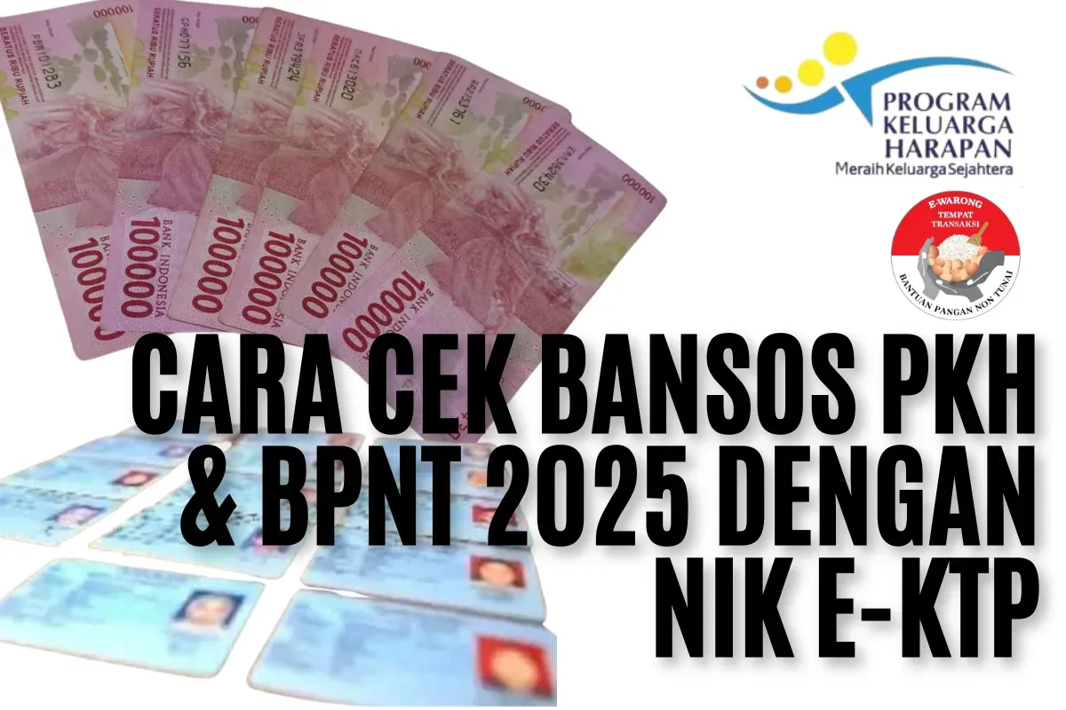 Gunakan NIK e-KTP Anda untuk melakukan pengecekan status nama penerima Bansos PKH, BPNT dan PIP. (Sumber: Poskota/Dadan Triatna)