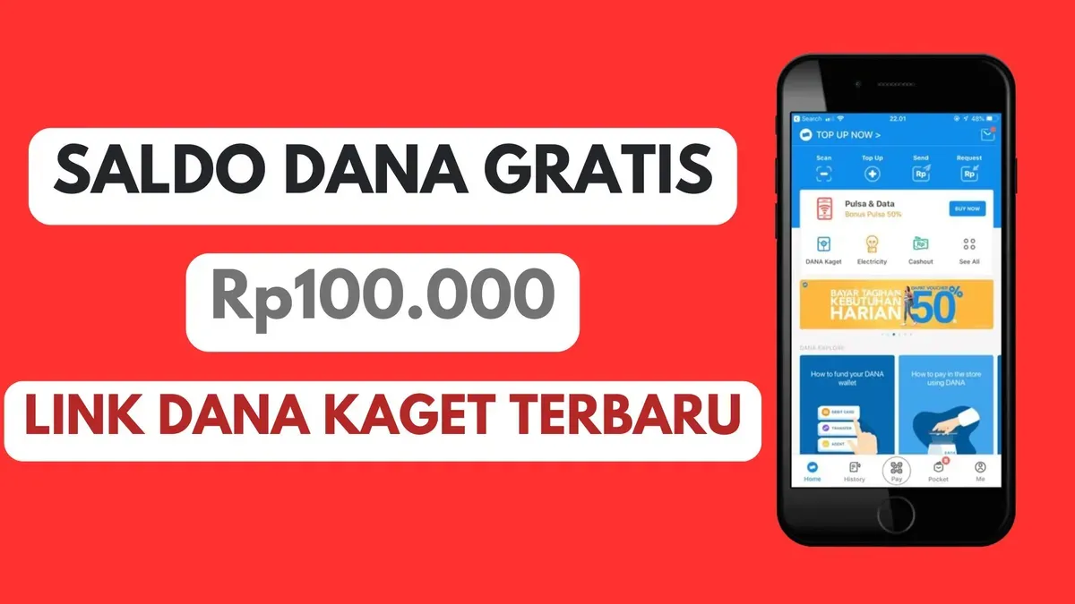 Dapatkan THR saldo DANA gratis hingga Rp100.000 dari link DANA kaget terbaru (Sumber: Poskota/Herdyan Anugrah Triguna)