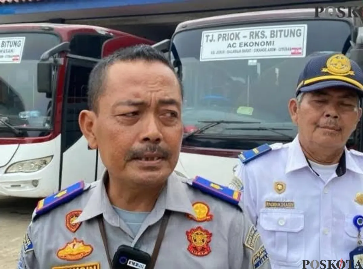 Muksin, Kepala Terminal Mandala Kecamatan Rangkasbitung, Kabupaten Lebak. (Sumber: Poskota/Samsul Fatoni)