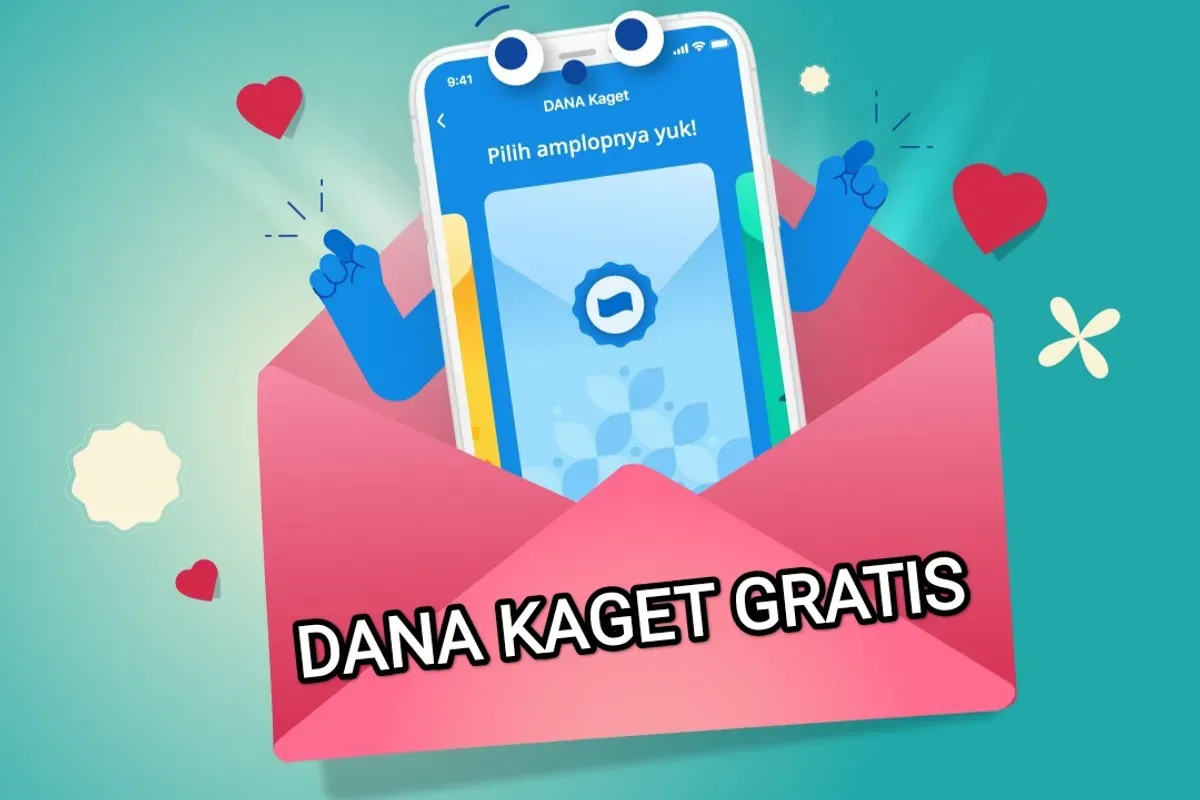 Ilustrasi amplop saldo DANA gratis. (Sumber: DANA)