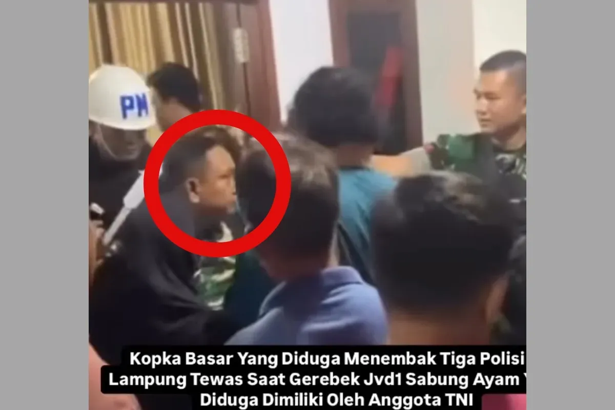 Pelaku penembakan 3 polisi saat penggerebekan Sabung Ayam di Way Kanan (Sumber: Instagram/@hushwatchid)