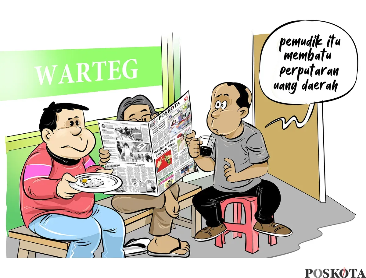 Obrolan Warteg: Diprediksi Perputaran ‘Uang Lebaran’ Menurun (Sumber: Poskota/Arif Setiadi)