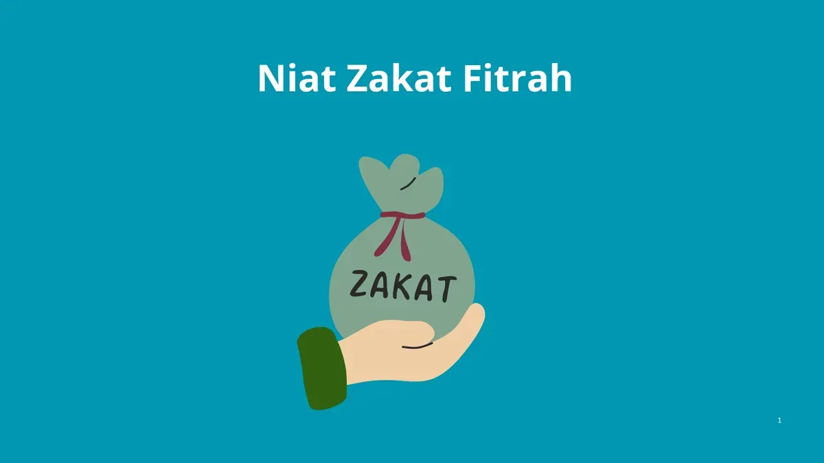 Niat zakat fitrah lengkap dengan bacaan latin dan artinya. (Canva)