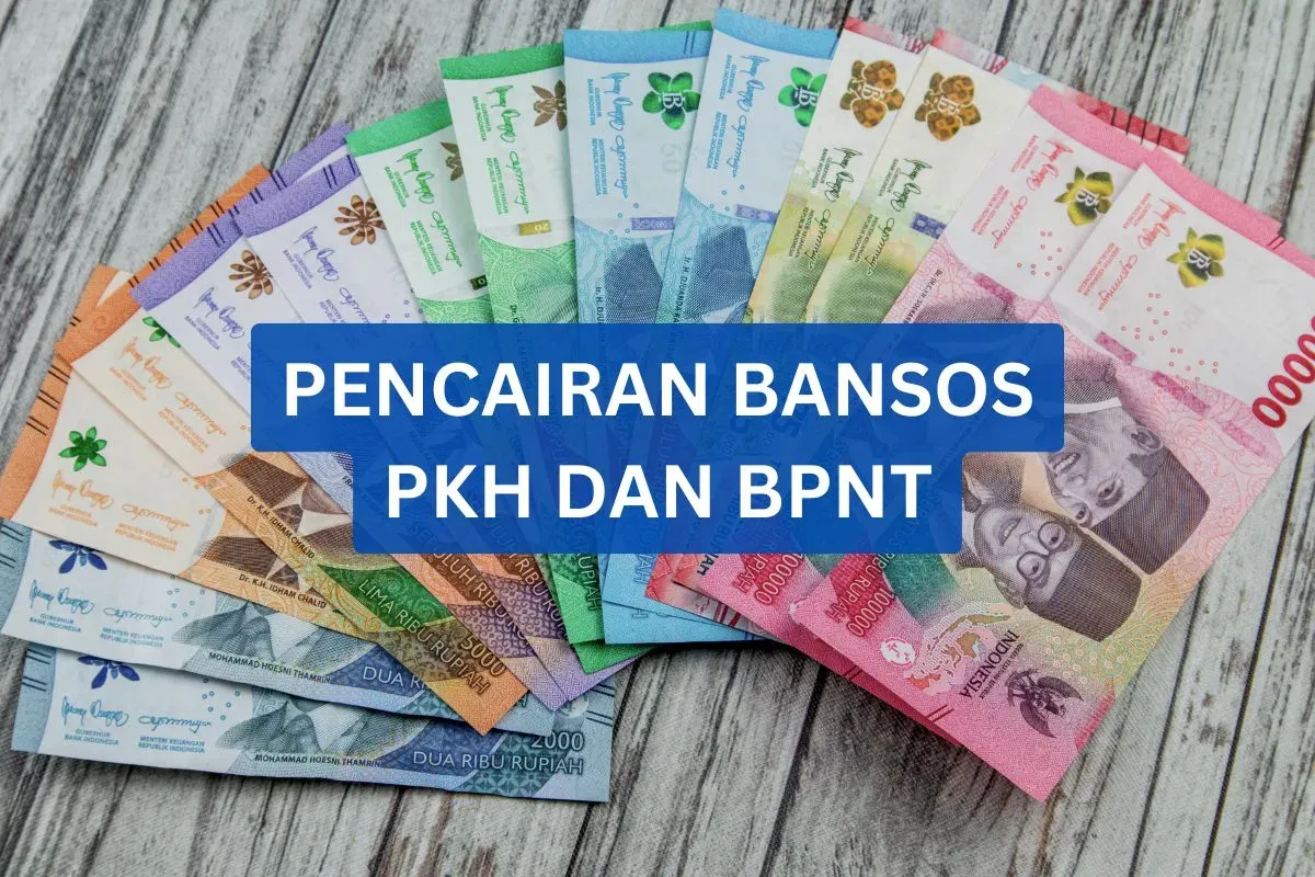 Pencairan dana bantuan sosial PKH BPNT. (Sumber: Canva)