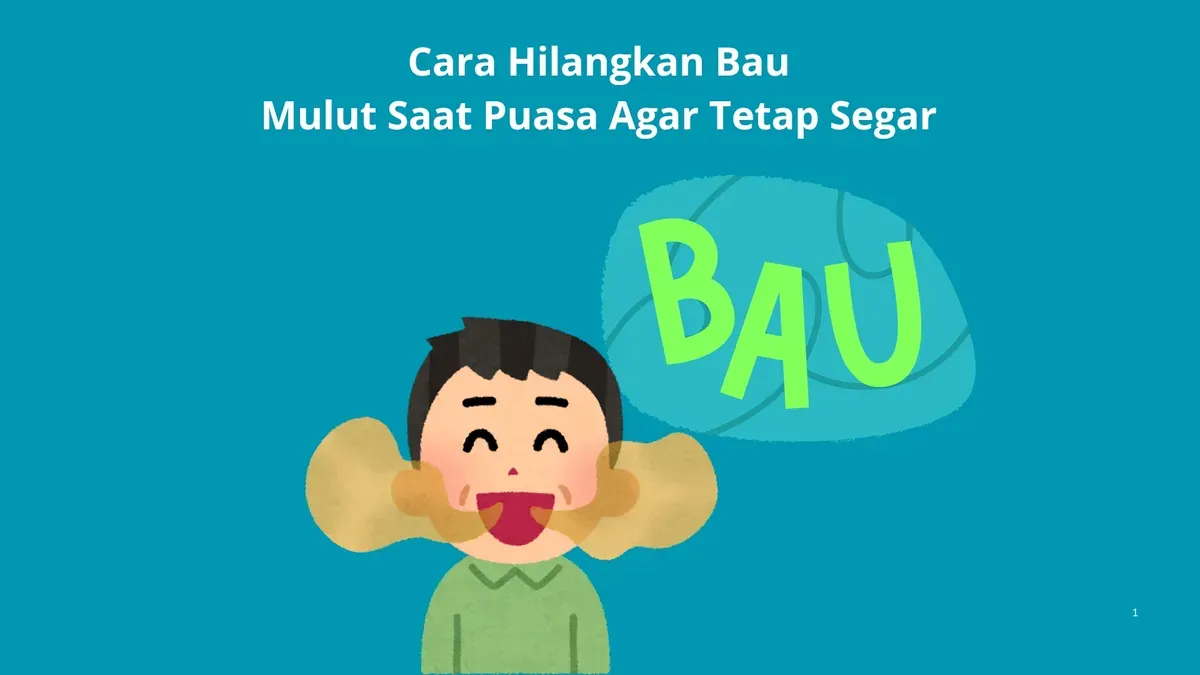 Cara hilangkan bau mulut saat berpuasa Ramadhan. (Canva/Syarif)