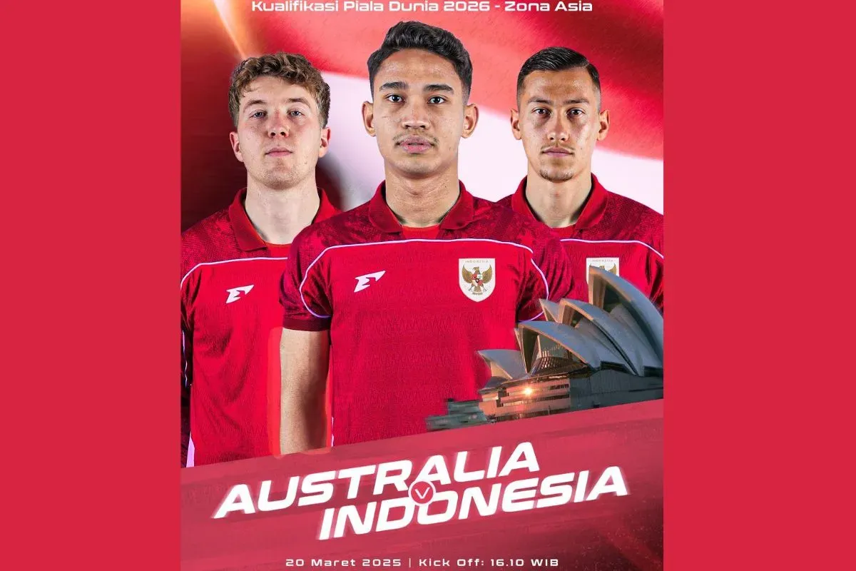 Link live streaming Timnas Australia vs Timnas Indonesia Kualifikasi Piala Dunia 2026 (Sumber: X/@erickthohir)