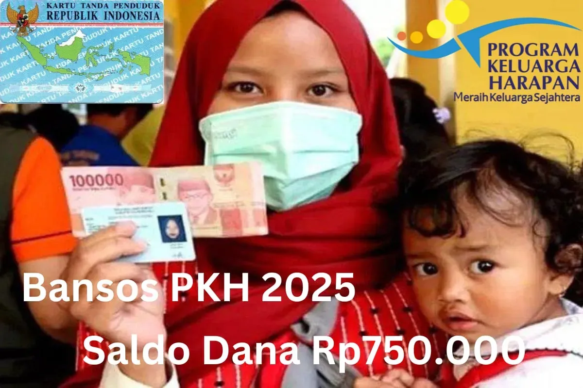 NIK KTP dan KK atas nama kamu berhasil tervalidasi by system terima saldo dana Rp750.000 dari bansos PKH 2025. (Sumber: Poskota/Gabriel Omar Batistuta)