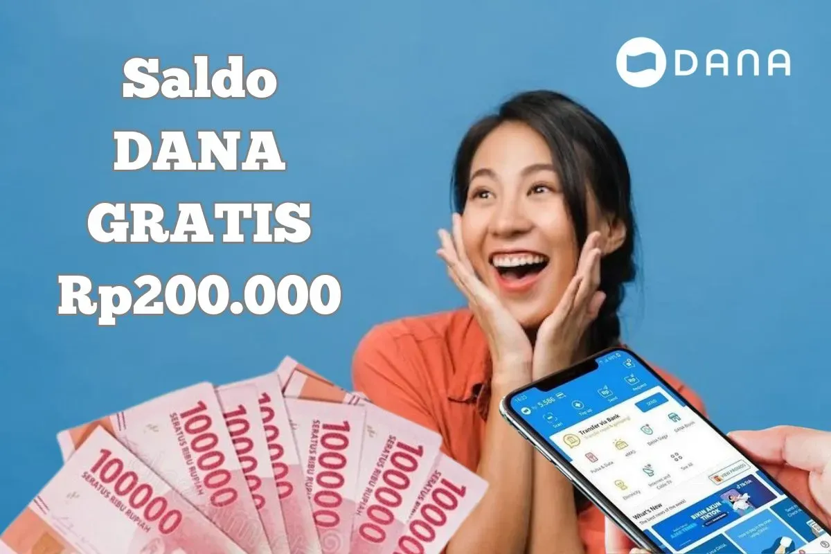 Intip cara klaim saldo DANA Gratis Rp200.000 berikut ini. (Sumber: Poskota/Syania Nurul Lita Baikuni)