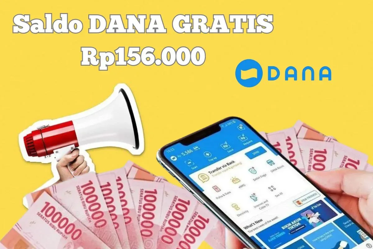 Tiga cara mudah klaim saldo DANA Gratis Rp156.000 masuk dompet elektronik. (Sumber: Poskota/Syania Nurul Lita Baikuni)