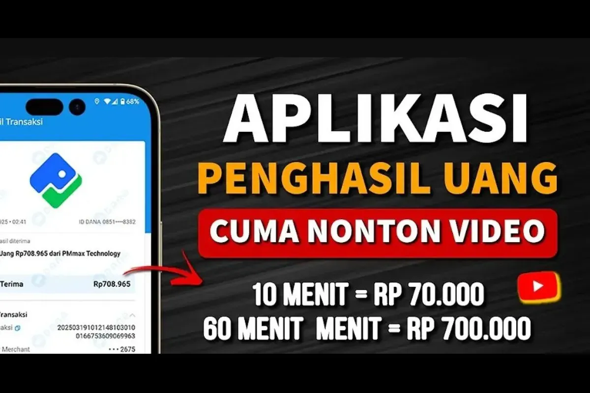 Cara klaim saldo DANA gratis dari aplikasi penghasil uang (Sumber: YouTube/BANG GAPTEK ID)