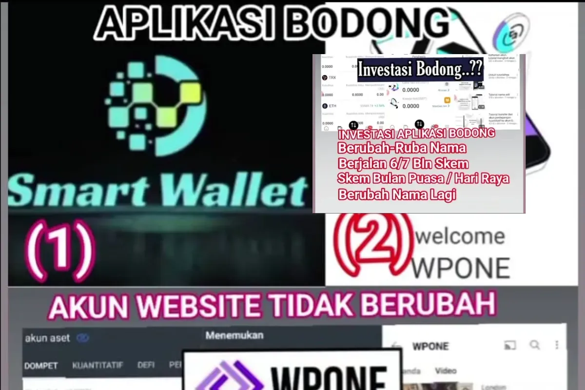 WPONE, yang kini bernama Smart Wallet, meninggalkan banyak korban penipuan. Bagaimana upaya mereka mendapatkan kembali uangnya? (Sumber: Facebook/Wpone Indonesia)