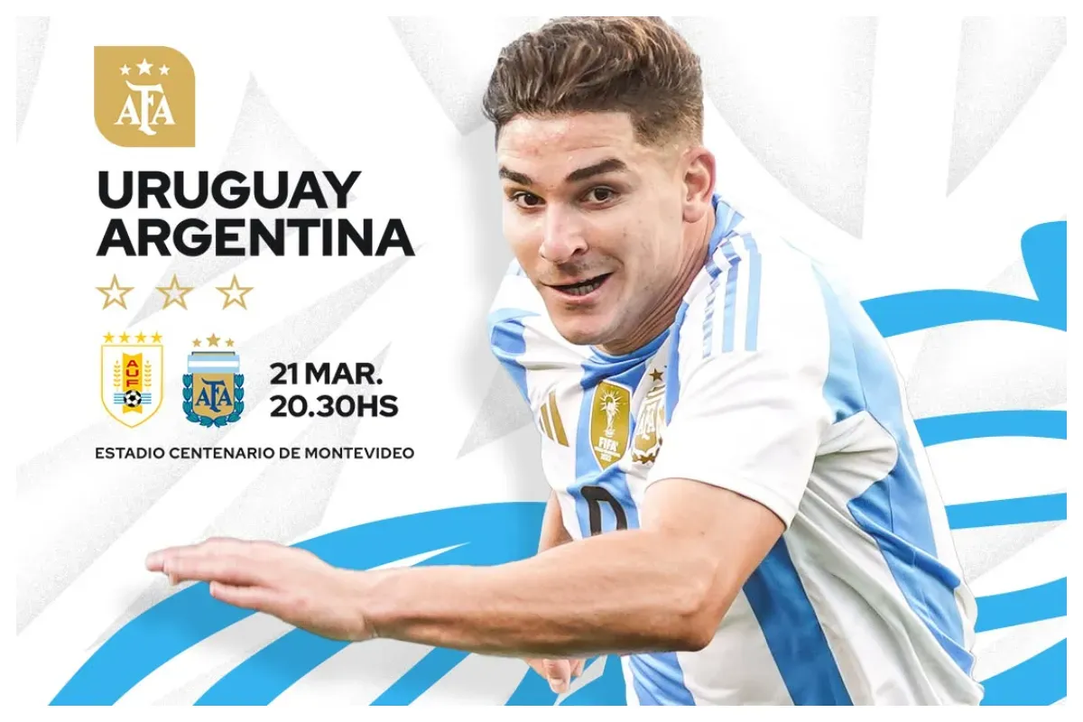 Link live streaming Uruguay vs Argentina kick off jam 06.30 WIB. (Sumber: Instagram/afaseleccion)