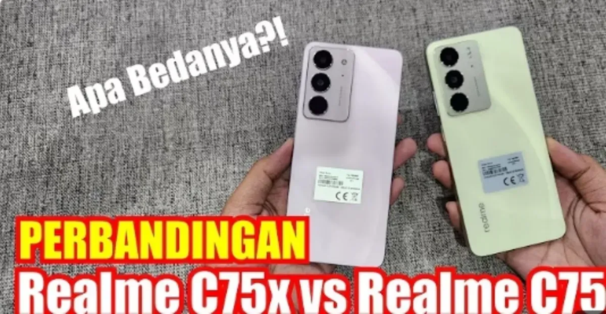 Mau tahu perbedaan antara Realme C75 dan C75X? Cek perbandingan lengkapnya di sini dan temukan mana yang paling cocok untuk kebutuhanmu! (Sumber: Youtube BJ Cell)