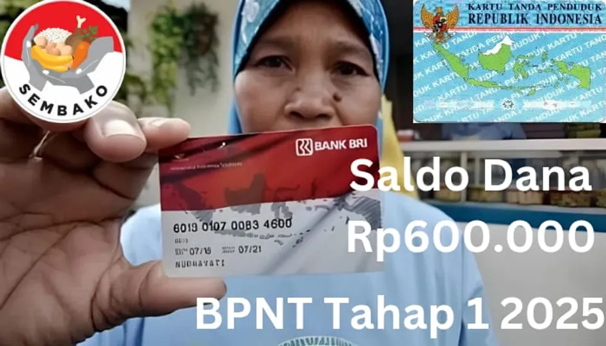 Saldo dana bansos Rp600.000 dari subsidi BPNT tahap 1 2025 telah diterima NIK e-KTP Anda lewat Rekening KKS. (Sumber: Poskota/Gabriel Omar Batistuta)