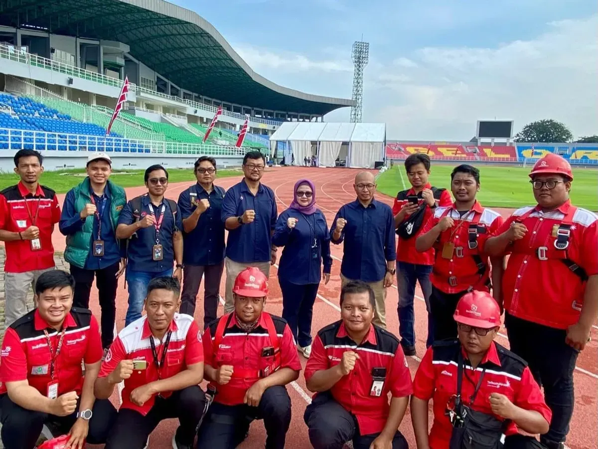 Telkom sediakan infrastruktur digital dalam peresmian 17 stadion standar FIFA oleh Presiden Prabowo Subianto. (Dok. Telkom)