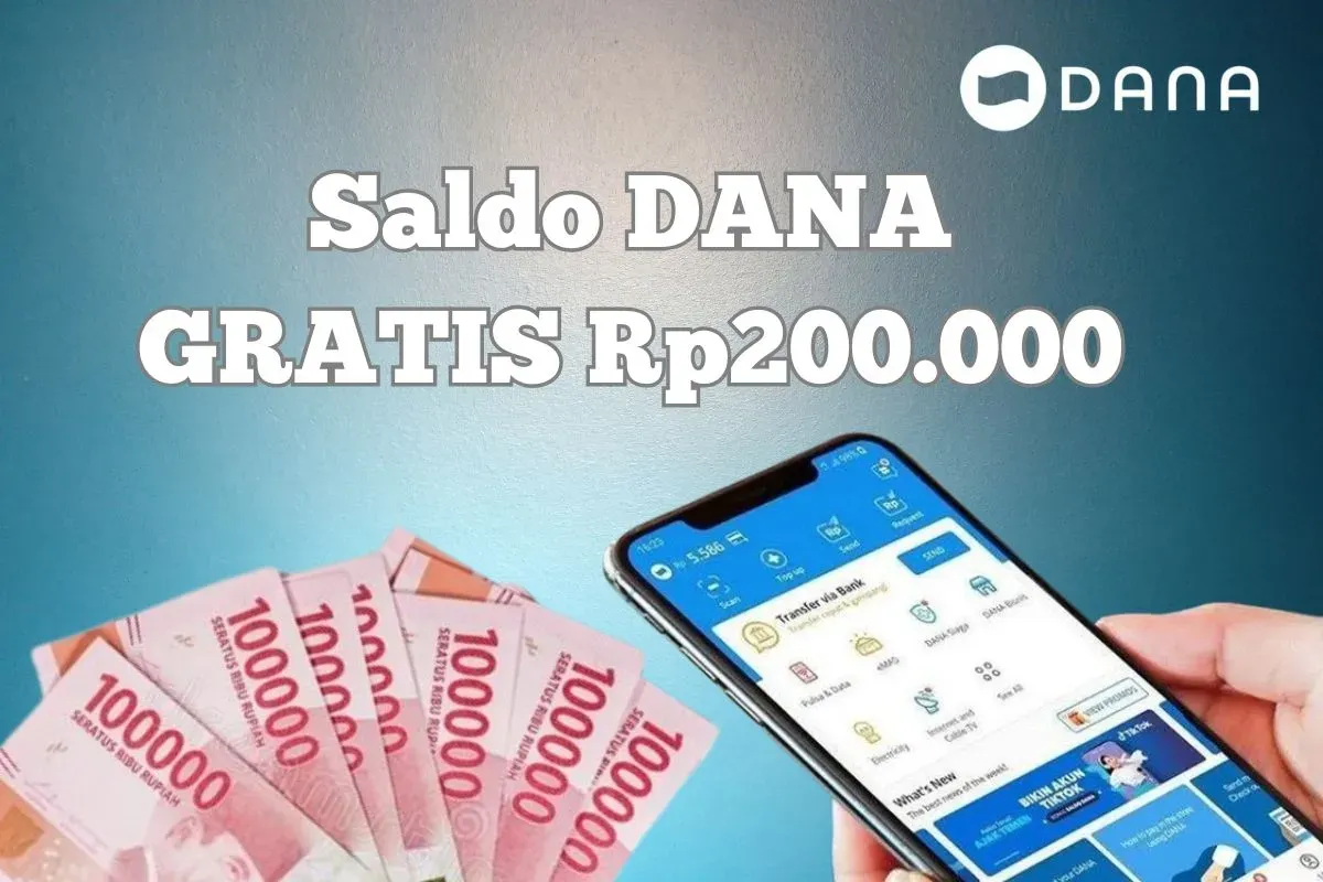 Cara dapatkan saldo DANA Gratis Rp200.000, cek selengkapnya (Sumber: Poskota/Syania Nurul Lita Baikuni)