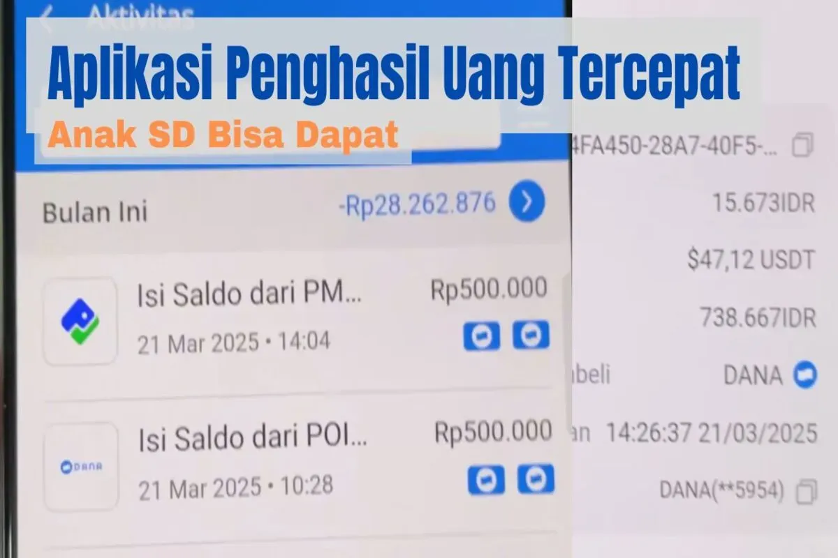 Ilustrasi - Tangkapan layar saldo DANA gratis masuk ke dompet elektronik dari aplikasi penghasil uang tercepat. (Sumber: YouTube/IMAM AL-UMMARA)