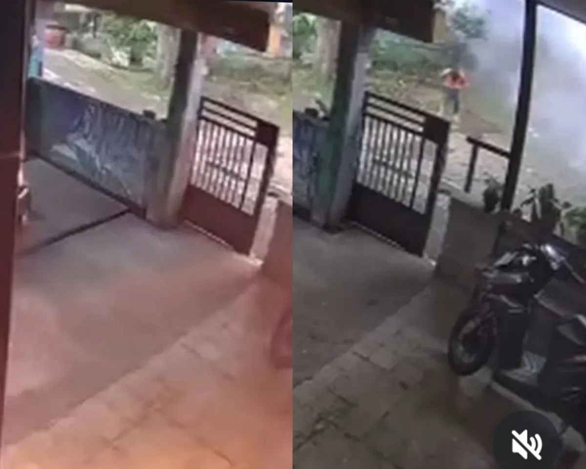 Beredar video viral yang memperlihatkan aksi lima bocah di Malang terbakar saat mencoba merakit bahan petasan. (Sumber: Tangkap layar Instagram/@medsoszone)