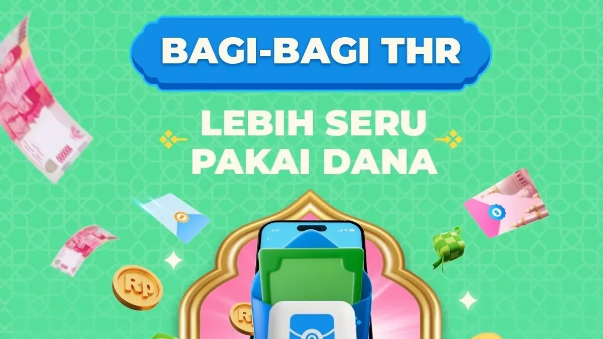 cara bagi-bagi saldo THR pakai aplikasi DANA. (DANA)