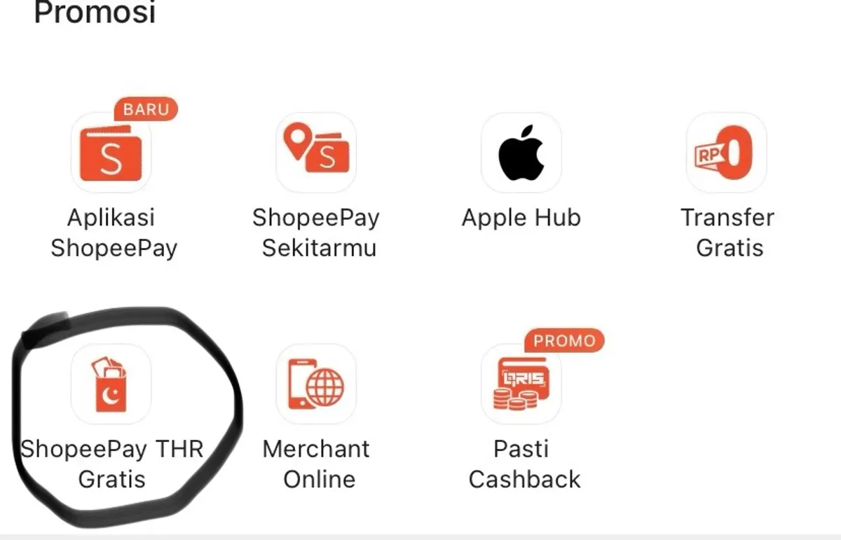 Cara berbagi THR online via ShopeePay (Sumber: Poskota/Mitha Aullia)