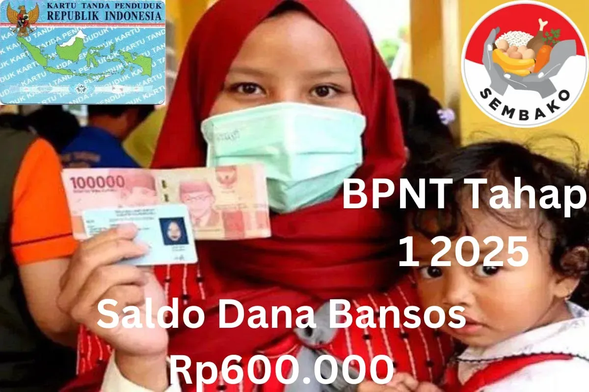 Saldo dana bansos Rp600.000 dari subsidi BPNT tahap 1 2025 telah cair, gunakan uang gratis untuk membeli kebutuhan sembako. (Sumber: Poskota/Gabriel Omar Batistuta)