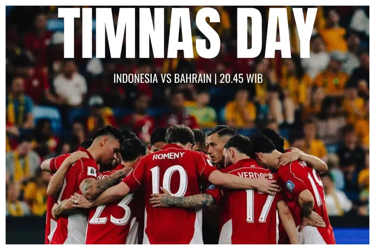 Link live streaming Kualifikasi Piala Dunia 2026 Timnas Indonesia vs Bahrain kick off jam 20.45 WIB. (Sumber: Instagram/@sahabat.timnas)