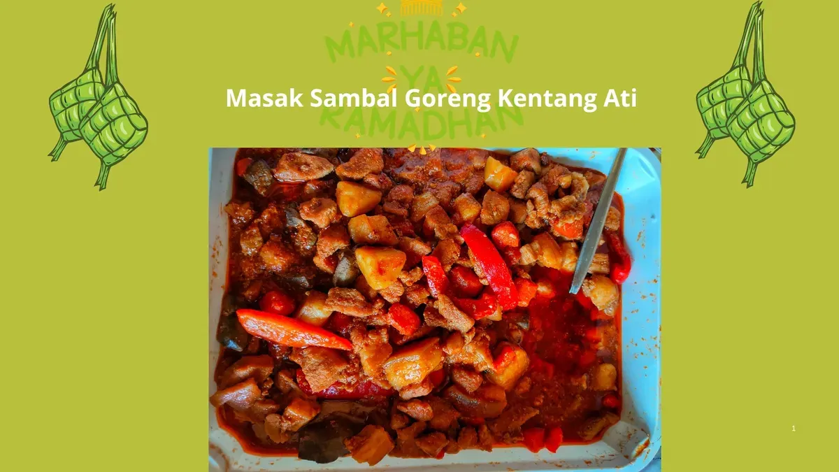 Resep cara buat sambal goreng kentang ati ala lebaran 2025. (Canva)