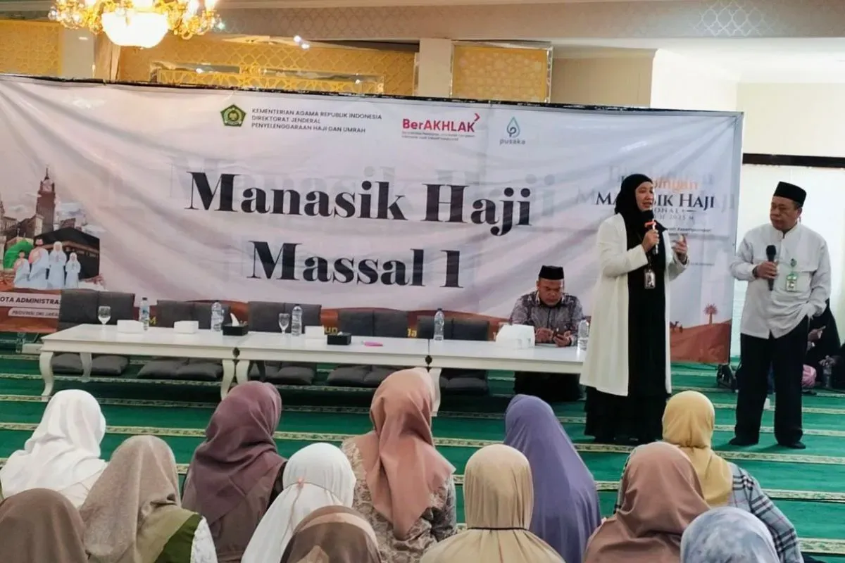BPJS Kesehatan menggelar sosialisasi bagi jemaah haji di Jakarta Pusat, Minggu, 13 April 2025. (Sumber: Dok. BPJS)