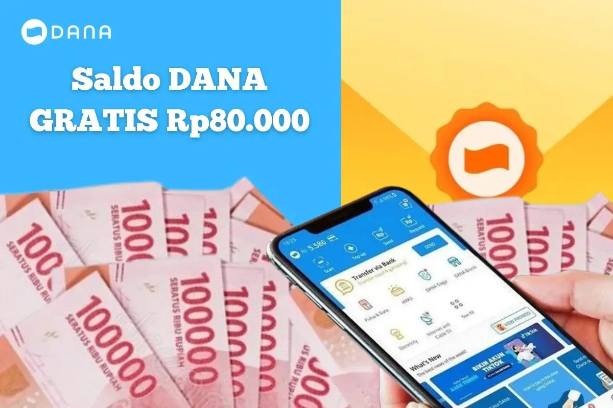 Cara klaim saldo DANA Gratis Rp80.000. (Sumber: Poskota/Syania Nurul Lita Baikuni)