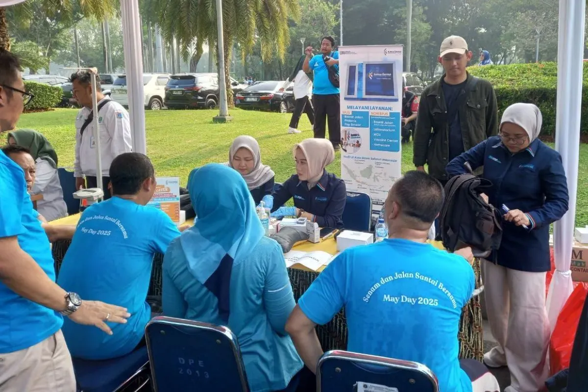 BPJS menggelar pemeriksaan kesehatan di Lapangan Silang Monas, Jakarta, Selasa, 29 April 2025. (Sumber: Dok. BPJS)