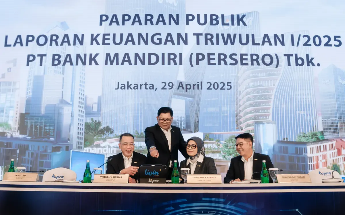 Bank Mandiri terus memperkuat komitmen untuk menjaga pertumbuhan bisnis yang sehat di sepanjang awal 2025. (Sumber: Dok. Bank Mandiri)