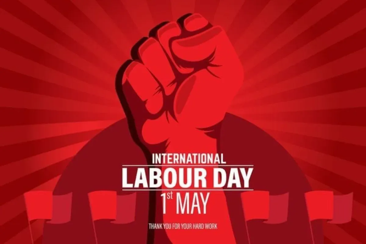 Ilustrasi peringatan Hari Buruh atau dikenal dengan sebutan May Day. (Sumber: X/@cheralathan1)