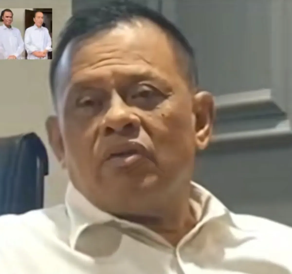 Mantan Panglima TNI Gatot Nurmantyo geram dengan pernyataan Hercules yang menghina Sutiyoso. (Sumber: Capture @braydanuartha)