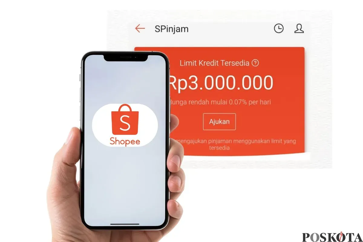 Cara pinjol Rp500.000 lewat aplikasi Shopee. (Sumber: Poskota/Faiz)