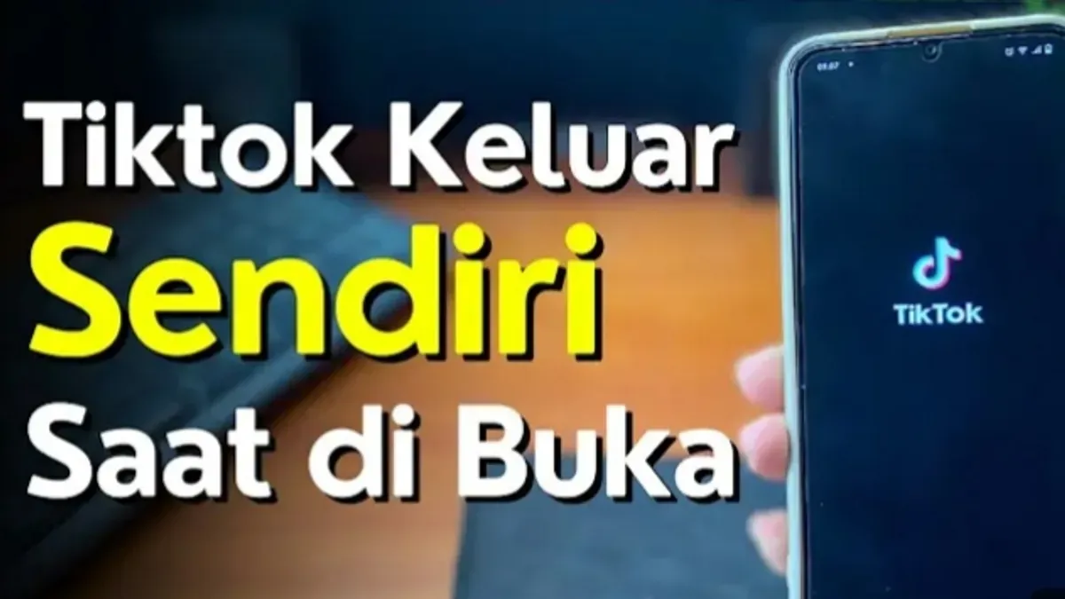 Jangan panik kalau TikTok keluar sendiri. Ikuti cara ini untuk mengatasi masalah dan buat aplikasimu normal kembali. (Sumber: YouTube/@ADI Tutorial)