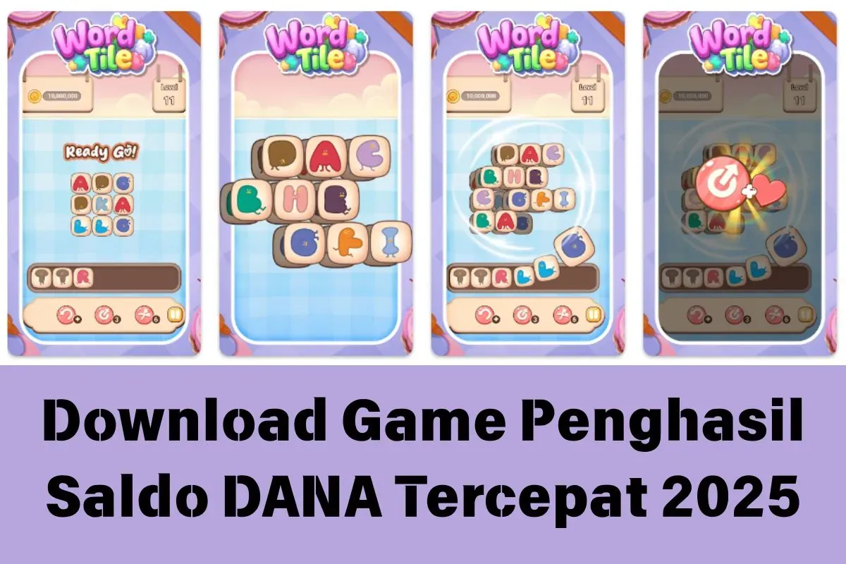 Game penghasil saldo DANA (Sumber: Google Play/Word Tile)